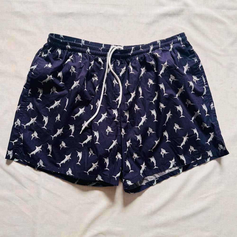 Polo Sport Ralph Lauren Vintage 90’s Navy Swordfish Swim Trunk XXL